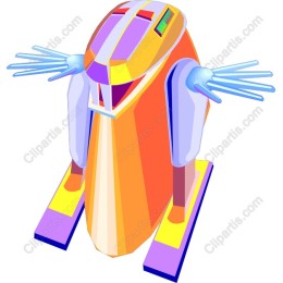 Vibrant Futuristic Robot