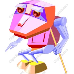 Whimsical Geometric Character