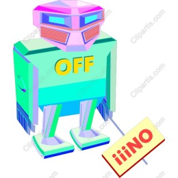 Vibrant Retro Robot