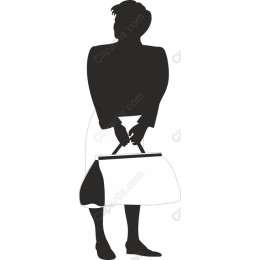 Elegant Woman with Handbag