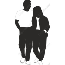 Elegant Couple Walking