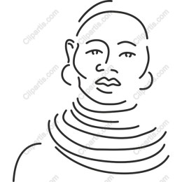 Minimalist Human Figure Line Drawing