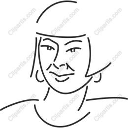 Minimalist Line Drawing of a Woman