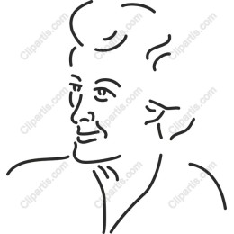 Elegant Female Line Art Portrait
