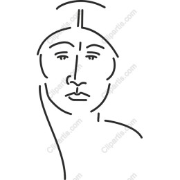 Minimalist Face Line Drawing