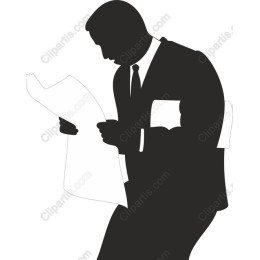 Businessman Reading