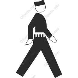 Modern Walking Figure