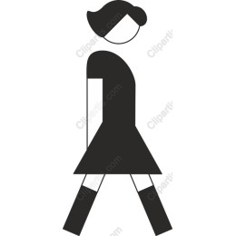 Minimalist Walking Woman