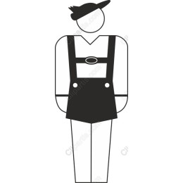 Traditional Lederhosen Character