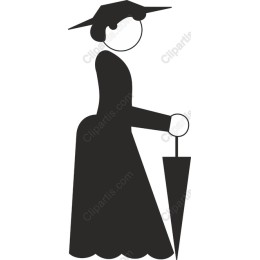 Elegant Vintage Woman with Umbrella