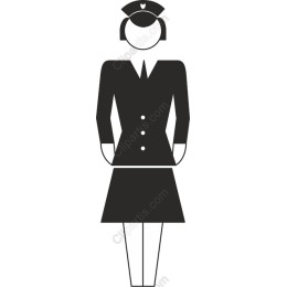 Elegant Female Flight Attendant