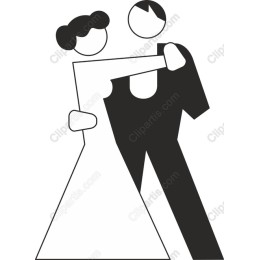 Minimalist Wedding Couple Dance