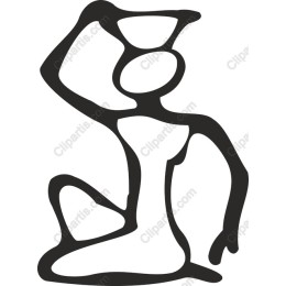 Abstract Woman Balancing Bowl