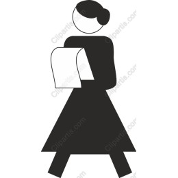 Elegant Woman Carrying Document