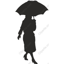 Elegant Woman with Umbrella