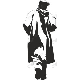 Elegant Walking Figure