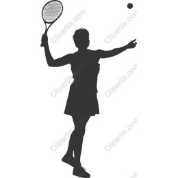 Dynamic Female Tennis Player