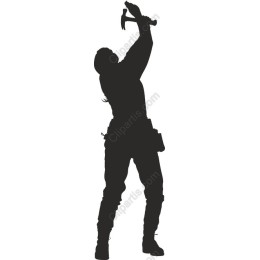 Empowering Woman with Hammer