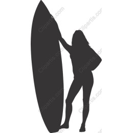 Silhouetted Surfer