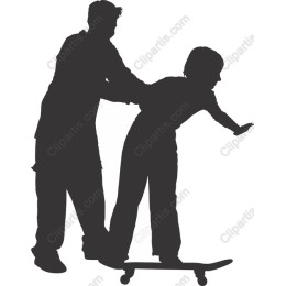 Parent-Child Skateboarding