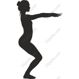 Elegant Fitness - Woman in Squat Position