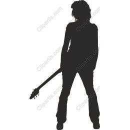 Dynamic Female Guitarist