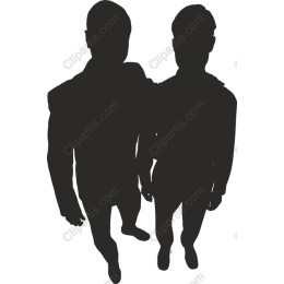 Silhouette of Two Individuals