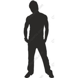 Silhouette of a Standing Man
