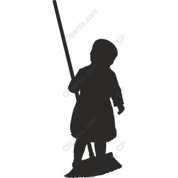 Child with a Broom