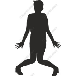 Energetic Jumping Figure