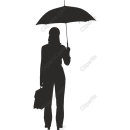 Elegant Woman with Umbrella