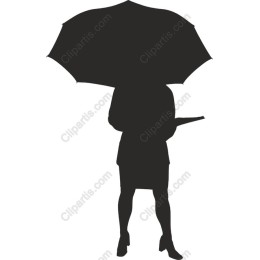 Elegant Woman with Umbrella