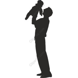Father and Child Embrace