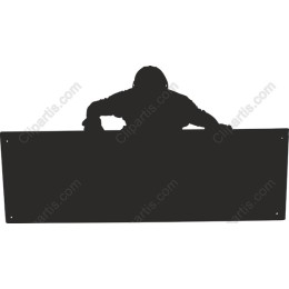 Silhouette Sign Holder