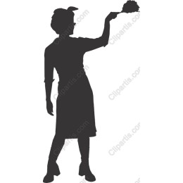 Vintage Woman with Duster