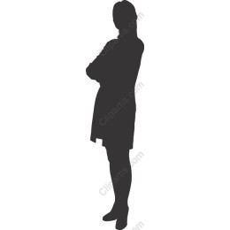 Elegant of a Standing Woman