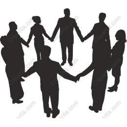 Unity in Diversity: of People Holding Hands