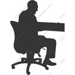 Elegant of a Man at a Desk