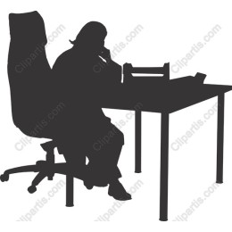 Thoughtful at Desk