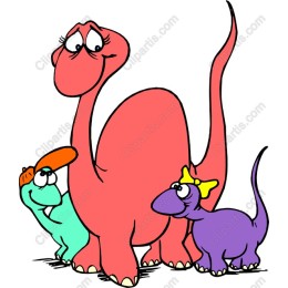 Playful Dinosaur Trio
