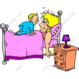 Playful Mother and Child Bedroom