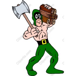 Muscular Lumberjack Character