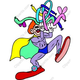 Superhero Clown Juggler