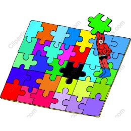 Colorful Superhero Puzzle