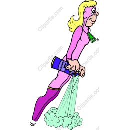 Vibrant Female Superhero