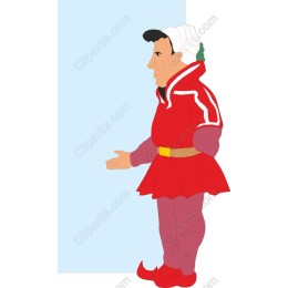 Vibrant Red Outfit Character