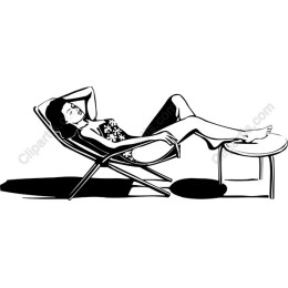 Elegant Woman Lounging