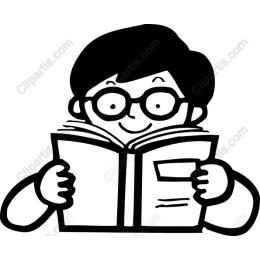 Cheerful Child Reading