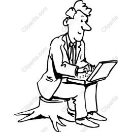 Businessman Working on Laptop
