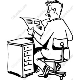 Man Reading Newspaper